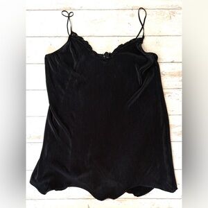 Women’s XL Black Chemise Lingerie Nightgown Maidenform Brand Size X Large